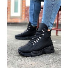 Kömür Renk Uzun Bağcıklı  Bot