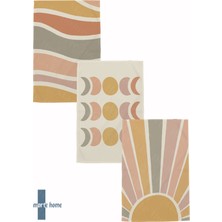 Marte Home Serenity - Renkli Baskılı 4'lü Set 40X60 Mutfak Havlusu, Kurulama Bezi