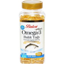 Omega 3 Plus+ Balık Yağı Yumuşak 200 Kapsül