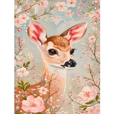 Fuart.Co Ceylan Yavrusu Dijital Baskı Çocuk Posteri (Çerçevesiz) COFU