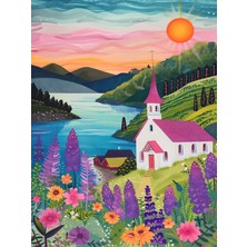 Fuart.Co Mor Bahçe Dijital Baskı Çocuk Posteri (Çerçevesiz) COFU