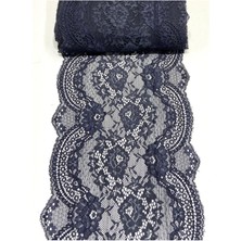 Karan Tuhafiye Likralı Geniş Dantel / Esnek Dantel / 1 Metre