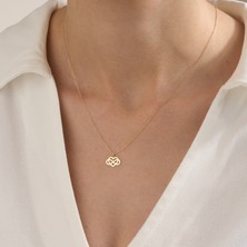Gold Marley Aşk Imzası Kolyesi – 14 Ayar Altın
