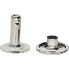 Tuhafiyecimiz Uzun Rivet, Perçin 9mm Kafa [33,5] (12MM Bacak) , Nikel [1000 Adet]