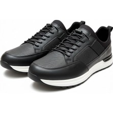 Zueofficial Erkek Hakiki Deri Siyah Spor Ayakkabı/günlük Casual Ayakkabı