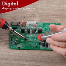 Zerzembe 908S-5PCSBL- 80W,EU Jcd 908S 80W Havya 908U Güncelleme Ayarlanabilir Çok Fonksiyonlu Düğme Sıcaklık Lehimleme Istasyonu