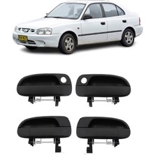 Cme Parts Hyundai Accent Milenyum 2000-2005 Uyumlu Dış Kapı Kolu Takımı 4 Adet Ön Sağ ve Sol & Arka Sağ ve Sol
