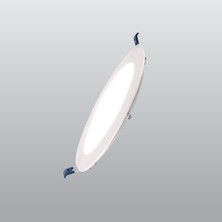 Ack Sıva Altı 9W 3000K Beyaz Kasa Yuvarlak LED Spot Panel Gün Işığı