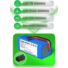 360 S10 Vacuum Mop Cleaner Uyumlu Robot Süpürge Bataryası 14.4V 5000MAH Li-Ion Pil (Orijinal Kapasite)