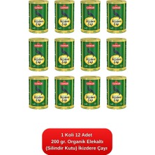 Çaykur Organik Elekaltı (Silindir Kutu) Ikizdere Çayı 200 Gr. 12'li Koli