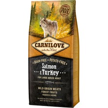 Carnilove Somonlu & Hindili Tahılsız Iri Irk Yetişkin Köpek Kuru Maması 12 kg