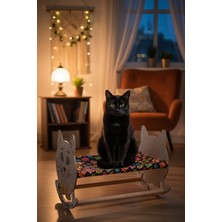 GOBYPET Sevimli Neşeli Kedi Tasarımlı Sallanan Kedi Beşiği