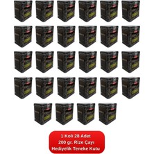 Çaykur Rize Çayı Hediyelik Teneke Kutu 200 Gr. 28'li Koli