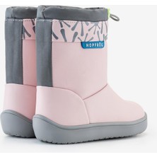Hopfrög Rain Boots Süper Mat Pembe Suya ve Soğuğa Dayanıklı Barefoot Çocuk Botu