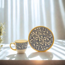 Iki Desenli Blues Serisi 6’lı Kahve Takımı