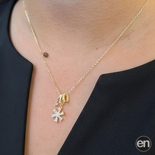 Gümüş Çiçek Charm Kolye 925ct