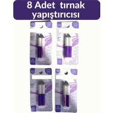 BİYUTREND 8 Adet Şeffaf Takma Tırnak Yapıştırıcısı (Toplam 8x2 Gram)