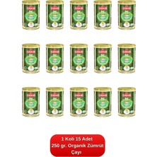 Çaykur Organik Zümrüt Yeşili Dökme Çay (Teneke Kutu) 250 Gr. 15'li Koli