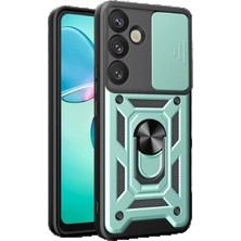 CPT83 Samsung Galaxy A17 5g Pars Lens Yüzüklü Silikon - Yeşil LAVEEN-5646