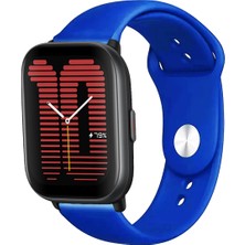 Amazfit Active ile Uyumlu Kordon Yumuşak Dokulu Esnek Jel Silikon Kayış