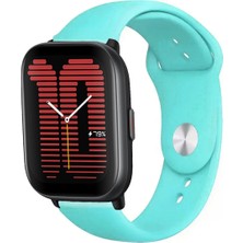 Amazfit Active ile Uyumlu Kordon Yumuşak Dokulu Esnek Jel Silikon Kayış