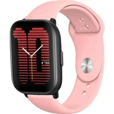 Amazfit Active ile Uyumlu Kordon Yumuşak Dokulu Esnek Jel Silikon Kayış