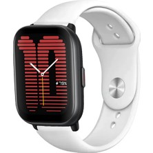Amazfit Active ile Uyumlu Kordon Yumuşak Dokulu Esnek Jel Silikon Kayış