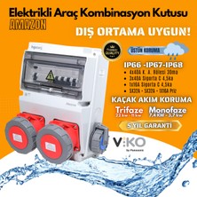 Hgsşarj "amazon" Elektrikli Araç Şarj Kutusu Şarj Cihazı Kombinasyon Kutusu 22KW 11KW 3.7KW Trifaze Kaçak Akım Röle 5X32A + 5X32A + 1X16A "viko/panasonic"