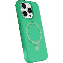 Tiklad CPT83 Apple iPhone 15 Pro Max Regal Magsafe Standlı Kapak - Yeşil TİKLAD-3954