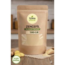 Terra Organik Zencefil Toz 500 gr ( Taze Öğütülmüş, Katkısız )
