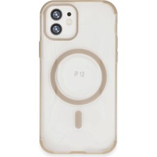 Tiklad CPT83 iPhone 12 Hilton Magsafe Kapak - Gold TİKLAD-3954