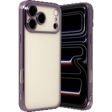 Tiklad Apple iPhone 17 Pro Max Lensli Silikon - Mor TİKLAD-3954