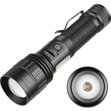 Tiklad PS-6153 10000 Lümen Zoomlu Mıknatıslı Tg Cob LED Powerbank Özellikli Profesyonel El Feneri Tik