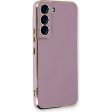 Tiklad Samsung Galaxy S22 Plus Kılıf Volet Silikon - Mor TİKLAD-6345
