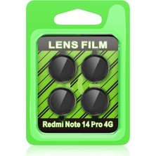 Tiklad Xiaomi Redmi Note 14 Pro 4g Raze Metal Kamera Lens - Siyah TİKLAD-6345