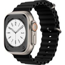 Tiklad Apple Watch 38MM Ocean Kordon - Siyah TİKLAD-6345