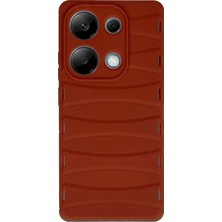 Tiklad Xiaomi Redmi Note 13 Pro 4g Kılıf Bibercas Silikon Kapak - Kırmızı TİKLAD-6345
