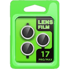 Tiklad Apple iPhone 17 Pro Raze Metal Kamera Lens - Gümüş TİKLAD-6345