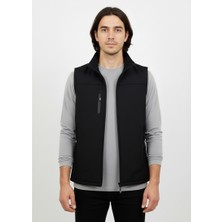 ARZ Softshell su Geçirmez Erkek Siyah Yelek