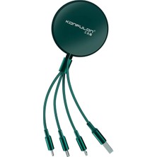 Tiklad DC44 3in1 66W Kablo - Yeşil TİKLAD-3954