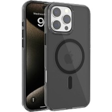 Tiklad CPT83 iPhone 16 Pro Max Gleam Pc Sert Magsafe Kılıf - Siyah TİKLAD-3954