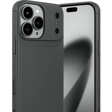 Tiklad CPT83 Apple iPhone 17 Pro Auto Focus Karbon Kapak - Gri TİKLAD-3954