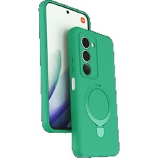 Tiklad Xiaomi Redmi 15 4g Regal Magsafe Standlı Kapak - Yeşil TİKLAD-3954