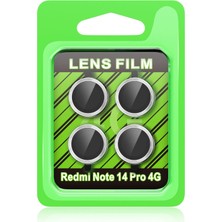 Tiklad CPT83 Xiaomi Redmi Note 14 Pro 4g Raze Metal Kamera Lens - Gümüş TİKLAD-3954