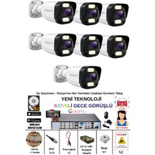 Prolife 7 Kameralı Gece Renkli Gösteren White Warm Ledli Yüz Tanımalı 5 Mp Kuruluma Hazır Güvenlik Kamerası Seti