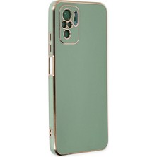 Tiklad Xiaomi Redmi Note 10 Kılıf Volet Silikon - Açık Yeşil TİKLAD-6345