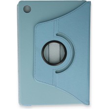 Tiklad Samsung Galaxy Tab A9 Plus Kılıf 360 Tablet Deri Kılıf - Turkuaz TİKLAD-6345