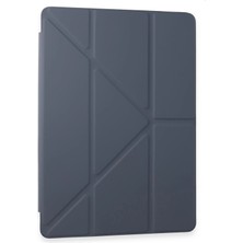 Tiklad Samsung Galaxy Tab A9 Kılıf Kalemlikli Mars Tablet Kılıfı - Lila TİKLAD-6345