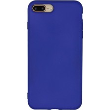 Tiklad iPhone 7 Plus Kılıf Nano Içi Kadife Silikon - Lacivert TİKLAD-6345