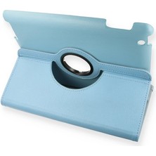 Tiklad iPad 4 9.7 Kılıf 360 Tablet Deri Kılıf - Turkuaz TİKLAD-6345